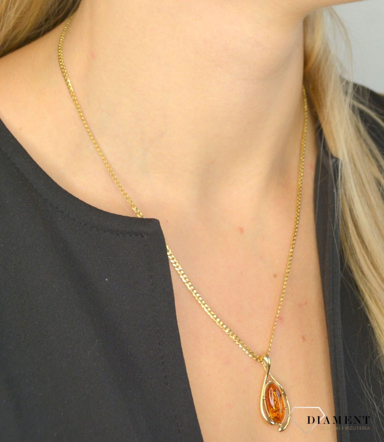 Złoty łańcuszek 333 pancerka 2,5 mm DIA-LAN-1467-333 2,5mm.jpg